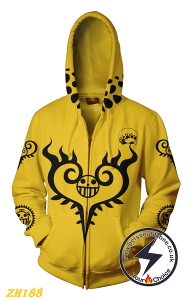 One Piece - Trafalgar Law Zip 3D - One Piece Hoodies